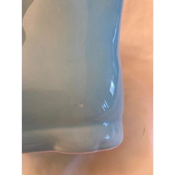 Rae Dunn Artisan Collection Fresh Herbs Ceramic Boot Planter Teal Blue - Picture 8 of 12